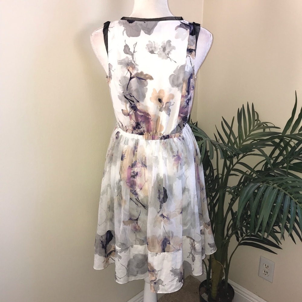 Simply Very Vera Wang Sleeveless Floral Dress S - Picture 4 of 7